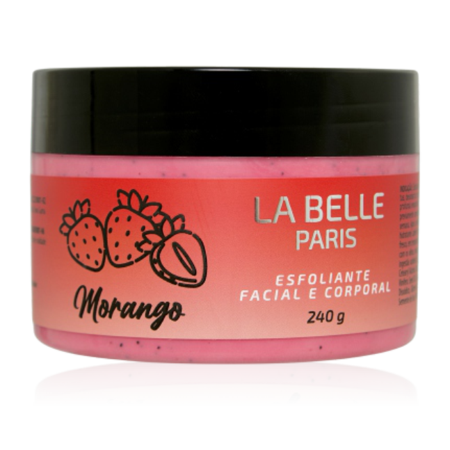 Esfoliante Facial e Corporal Morango La Belle Paris